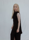 Black cape dress