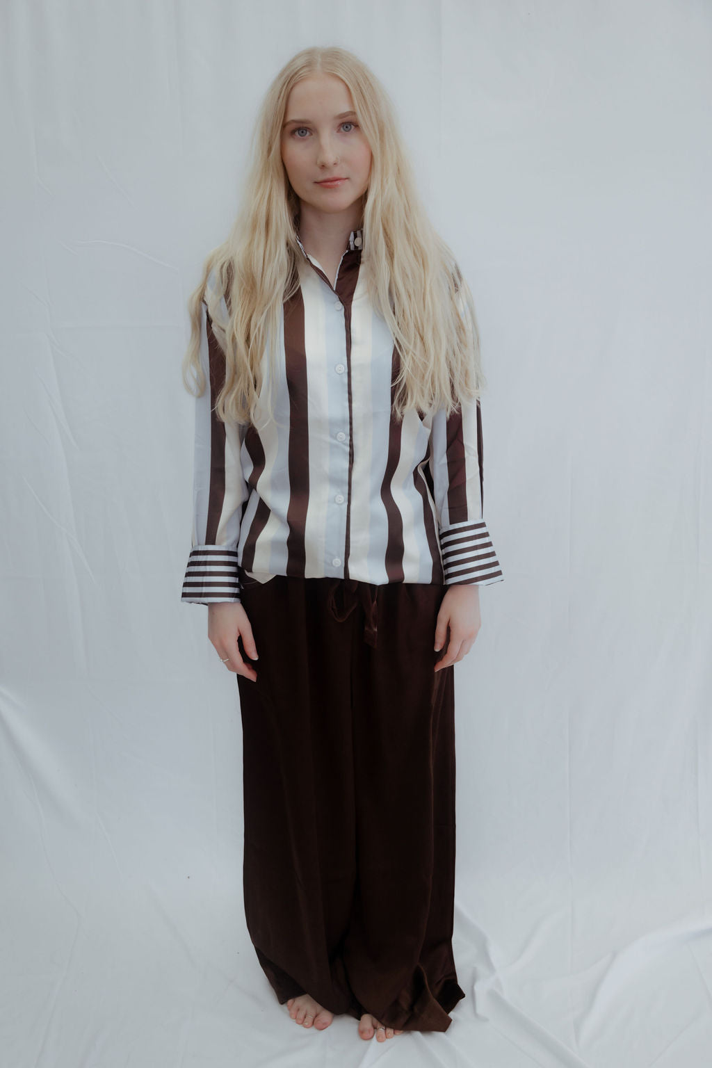 Espresso Satin Pants