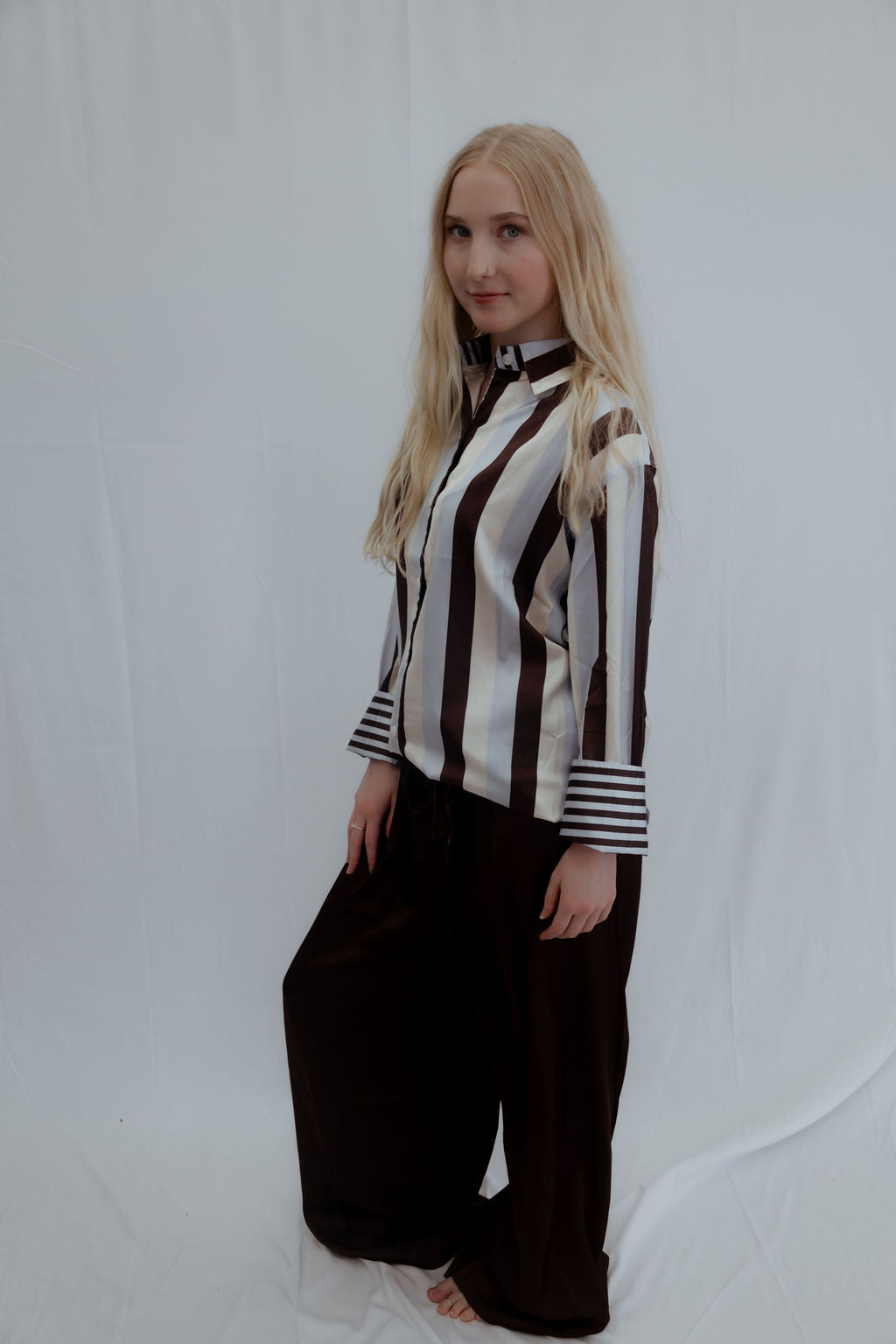 Espresso Satin Pants