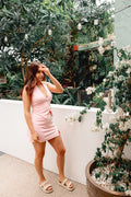 Pink Vest and Skirt Set