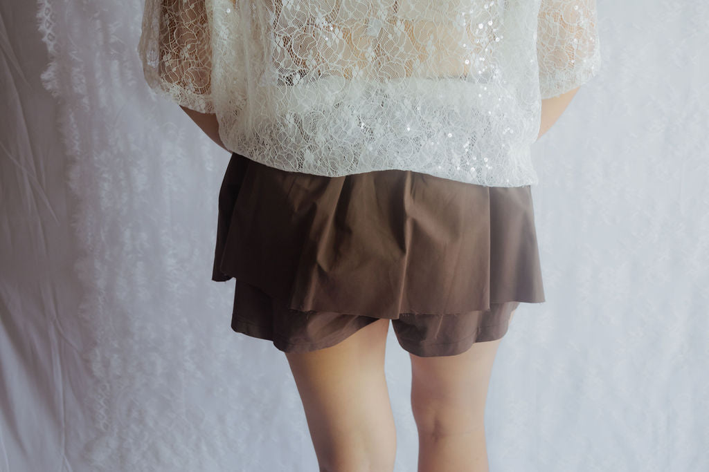 White Sequin Top