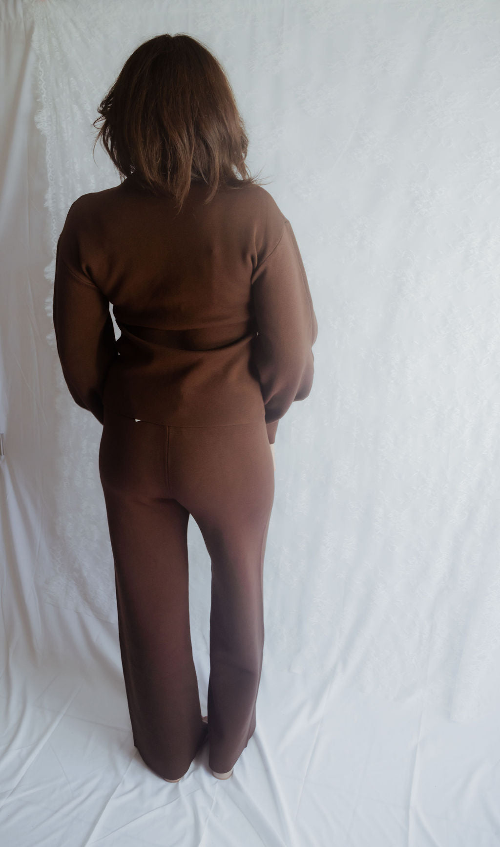 Chocolate Knitted Pant Set