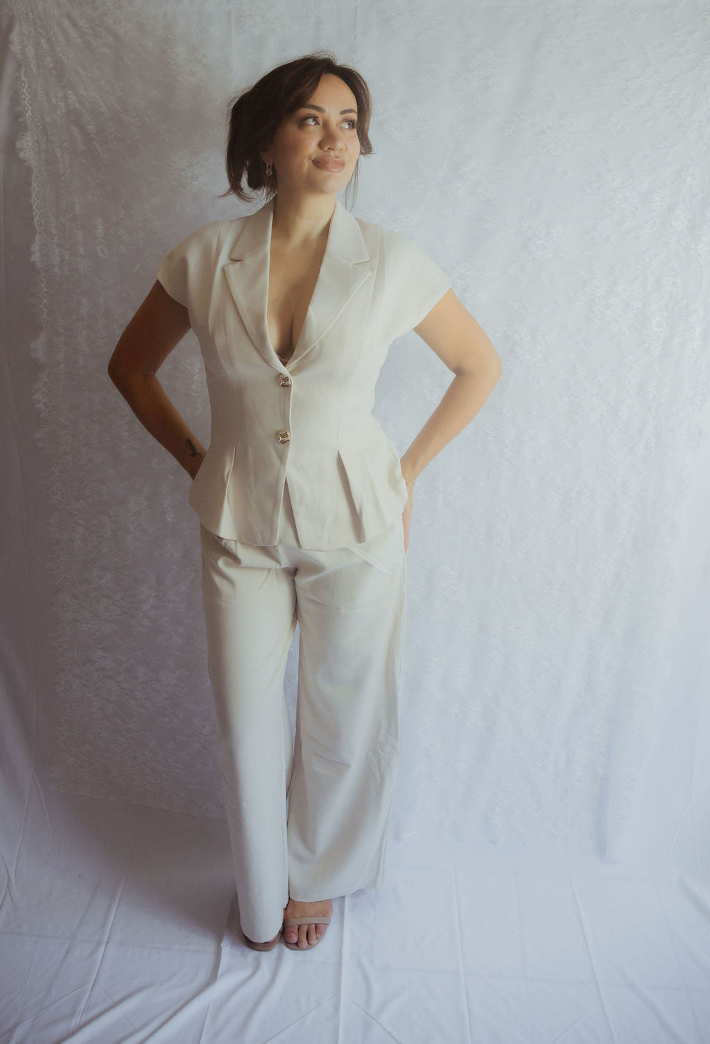 Oyster Pant Suit