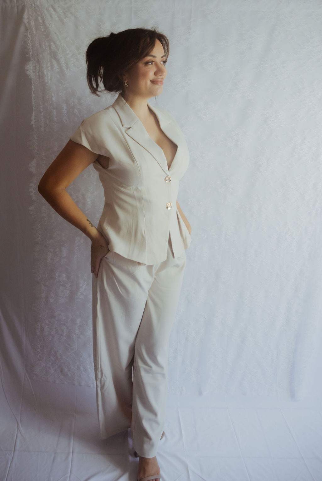 Oyster Pant Suit