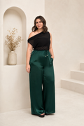 Emerald satin Pants