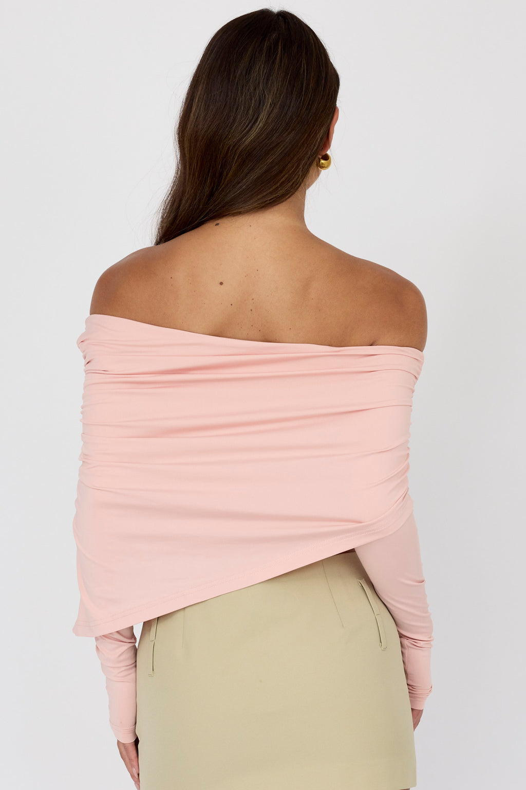 Pink Off Shoulder Top