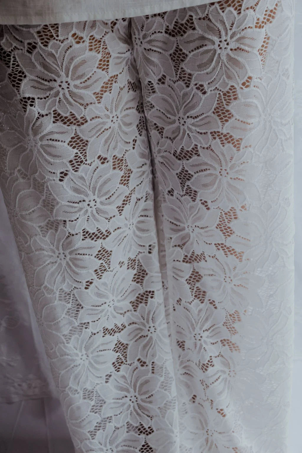 Cowl Neck Lace Pant Set