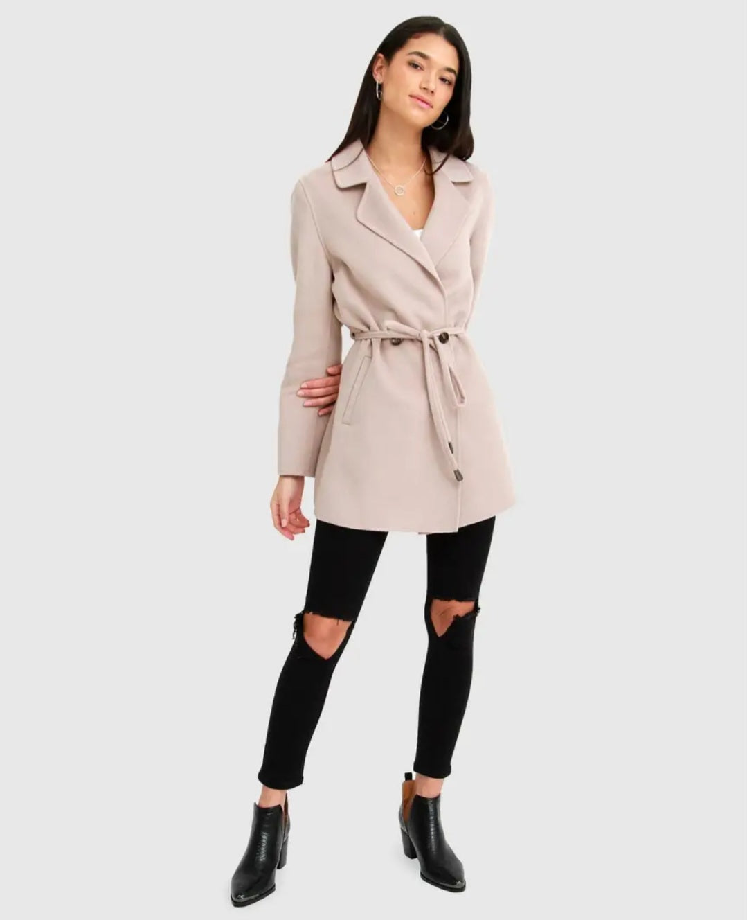 Drawstring Coat